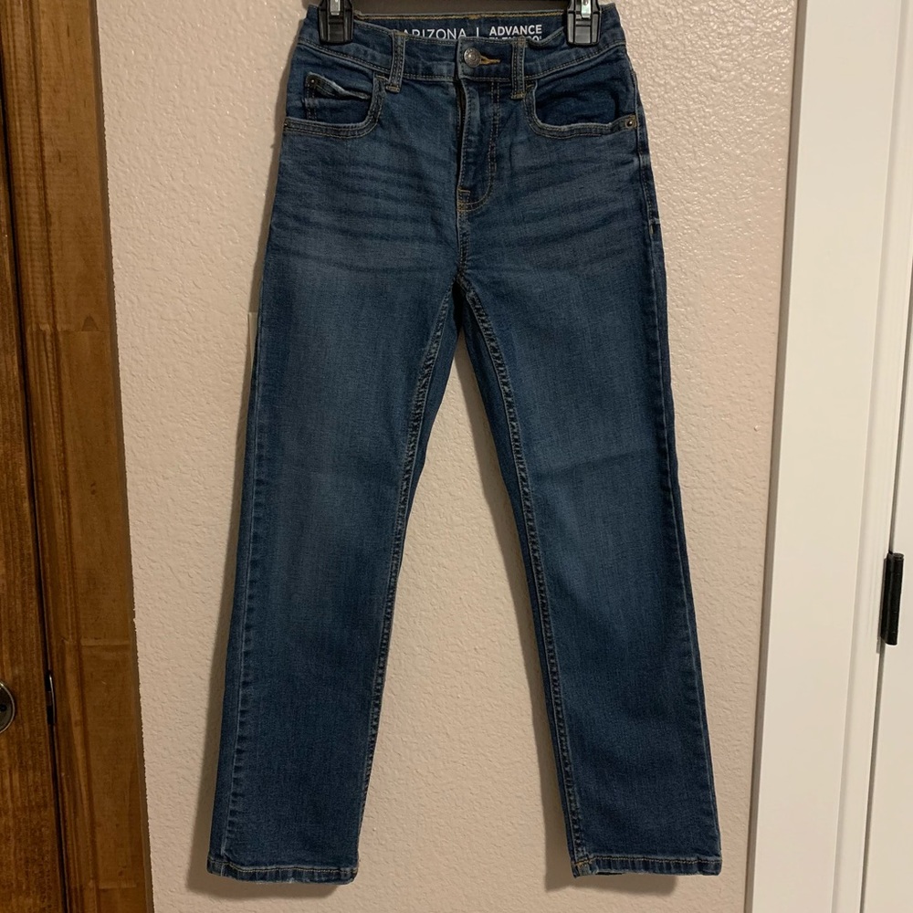 Arizona Jean Co. Advance Flex 360 Boys Blue Wash Slim Jeans Size 10